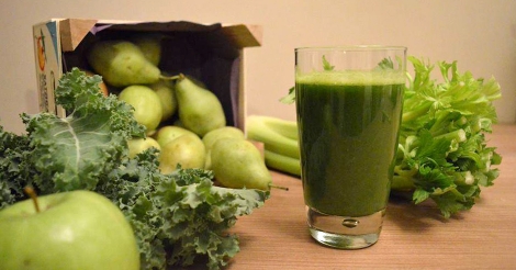Πράσινος αποτοξινωτικός υπερ-χυμός kale