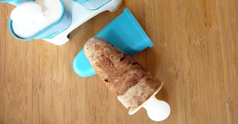 Παγωτό παρφέ καρύδα με σοκολάτα - Coconut Milk Ice Cream with Chocolate