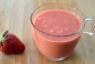 Smoothie φράουλα με γάλα καρύδας και αμύγδαλα - Strawberry smoothie with coconut milk and almonds