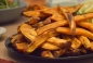 "Τηγανητές" γλυκοπατάτες φούρνου - Sweet potato oven fries
